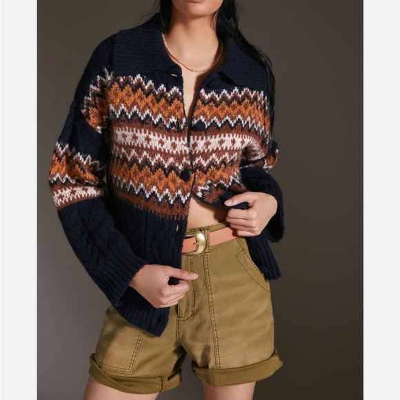 Anthropologie Sweaters - Anthropologie Maeve Fair Isle Cardigan Sweater